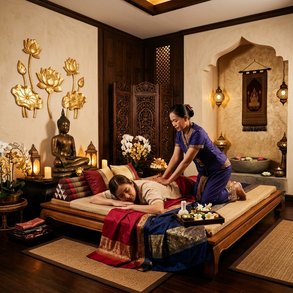 チアンマイの施術室